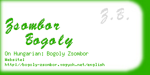 zsombor bogoly business card